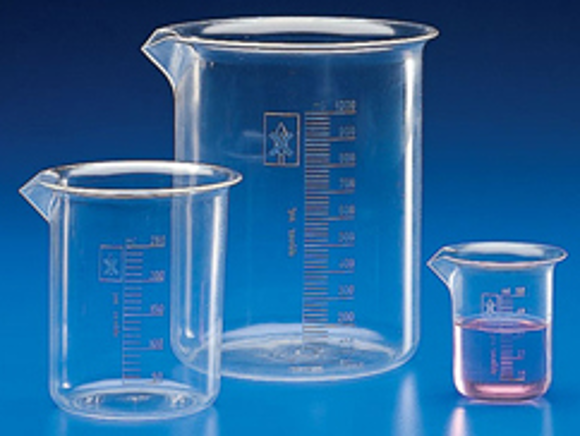 Picture of 1 liter Polymethylpentene Plastic (PMP) Beakers, 4/pack