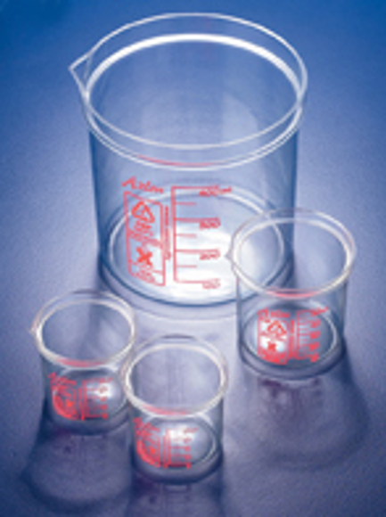 Picture of 250ml Transparent (PMP) Graduated Beakers