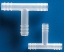 Picture of 4mm (1/8'x5/32') T-Connectors (PP)