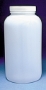 Picture of 500ml (16oz) Wide Mouth Bottles, HDPE w/closures, 48/case