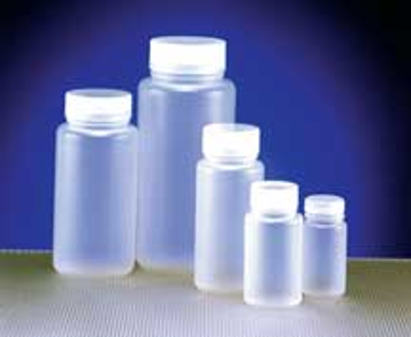 Picture of 125ml/4oz. Polypropylene Wide Mouth Bottles, 12/pack