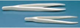 Picture of Reusable Plastic Tweezers / Forceps, 115mm Length, Sharp End with Serrrated Tip(TPX), White 6/Pack