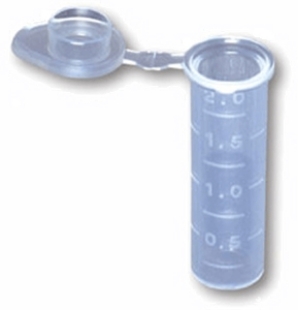 Picture of Clear Natural, 2.0ml OmniSeal™ Microcentrifuge-Tubes, 400/pack