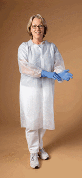 Picture of Disposable Lab Coat (Frock), 30/pack