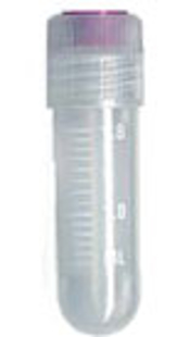 Picture of Sterile, 2.0ml Round Bottom Cryo·Vials® External Threaded ScrewCaps (LipSeal Sealing Design), 100/pack