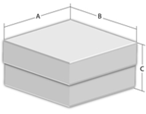 Picture of 3" Square FiberBoard Freezer Boxes with 81-cell dividers, 10/case