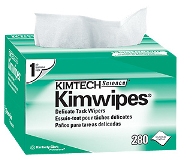 Picture of Kimwipes™ Disposable Wipers, 4.5" x 8.25", 280 wipes/box