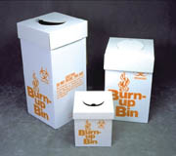 Picture of Biohazard Burn-up Incinerator Disposal Boxes, Floor Model, 6/case