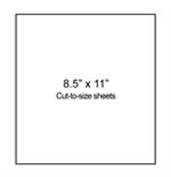 Picture of Tough-Tags™ TTSH-1000, White Laser Sheets (Blank 8.5" x 11"), 25/pack