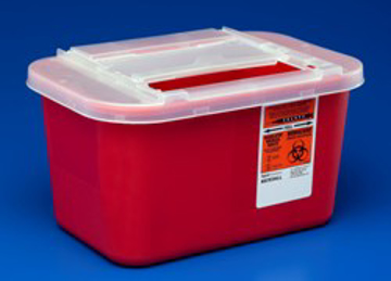 Picture of 1 gallon (3.8 liter) SHARPS-A-GATOR™ Red Sharps Container, 32/case