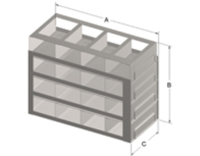 Picture for category FOR 15mL 50-CELL PLASTIC OR CARDBOARD BOX (UFR50L) 