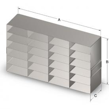 Picture of "Buy 3 Get 1 Free Offer" - 4x6, 24-place Freezer Inventory Rack for Upright Freezer