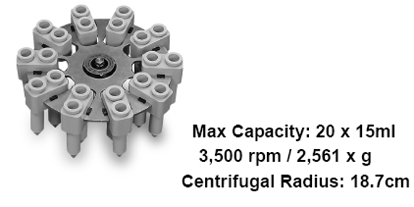 Picture of Swing-out Rotor, 20 x 15ml