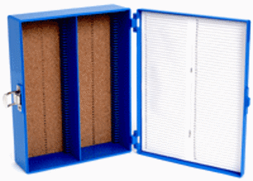 Picture of 100-place, Tall Slide Box for 3"x2" Slides (Cork-Lined)