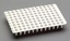 Picture of 100/pack, White LOW PROFILE 0.1ml/well, 96-well Un-Skirted Plates for PCR (Notch: H12)- Compatible with ABI, and many others