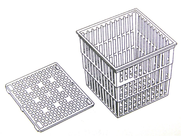 Picture of Plastic TestTube Basket - with lid