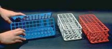 Picture of 40-place  (4x10place) Wet-Dry Tube Rack, for 17-20mm diameter tubes, Autoclavable, 1 each