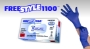 Picture of (100 gloves/box) FreeStyle1100, 3.0mil Powder-Free Exam Gloves, Low Dermatitis Potential, Accelerator-Free, Chemo-Tested, Surfactant-Free