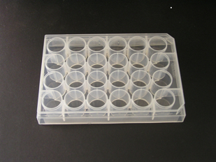 Picture of 24-Well Polypropylene MicroPlates with Flat Bottom, 100/case