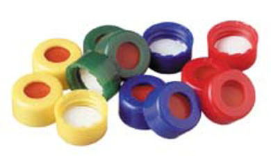 Picture for category 4) 9-425 DP RoboVial Screw Thread Caps, Septa Options