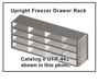 Picture of 16 box capacity, Upright Freezer Drawer Rack for 2" box