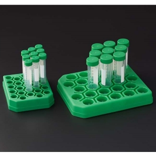 Picture of Sterile, 15mL Centrifuge-ScrewCap-Tubes, Packaged in Reusable/Recyclable Rack