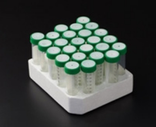 Picture of CELLTREAT, 50mL Centrifuge-ScrewCap-Tubes with White Marking Spot on Cap, 25/rack 300/case