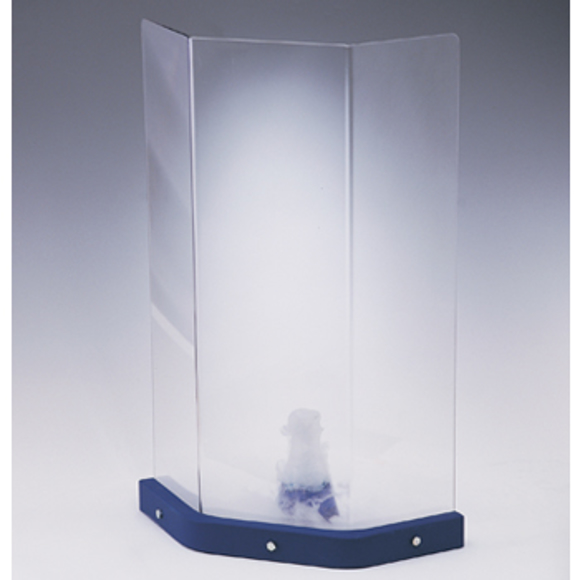 Picture of 30"H, Large Weighted Splash Shield - 3/16" polycarbonate