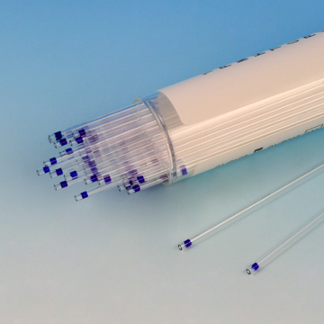 Picture of Plastic Micro-Hematocrit Capillary Tubes, 45uL, Untreated, Blue Tip, 1000/pack