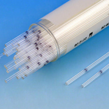 Picture of Pre-Calibrated Borosilicate Glass Micro-Hematocrit Capillary Tubes, 18uL, Ammonium Heparinized, 1000/pack