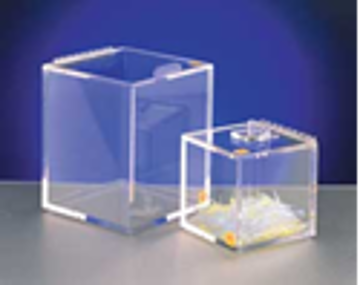 Picture of Desktop Model, Beta Storage Container with Hinged Lid, 6"x6"x6"H