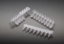 Picture of 0.1mL Low-Profile 8-place Strip Tubès with attached Individually Flat SnapCàps, Piercable, Natural, 125/pack (1000 tubes)