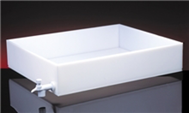 Picture for category  HDPE Rectangular Dispensing Tray with Drain Spigot