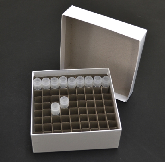LSP Cryo/freezer boxes with 81-place cell divider. Life Science