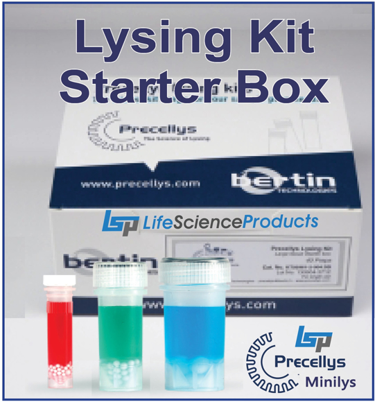 Picture of Precellys Lysing Kit STARTER BOX  - 0.5ml & 2mL,  Soft Tissue Samples, Price/Kit Size