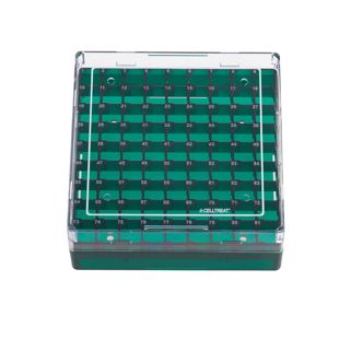 Picture of Storage Box, CF Cryogenic Vial, 100 Place, Polycarbonate, Non-Sterile 5/pack