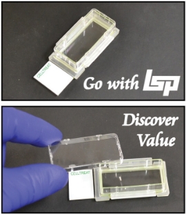 Picture of CellTreat, 1 Chamber Cell Culture Slide, Glass, Sterile 12/case