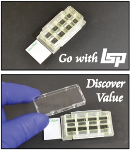 Picture of CellTreat, 8 Chamber Cell Culture Slide, Glass, Sterile 12/case