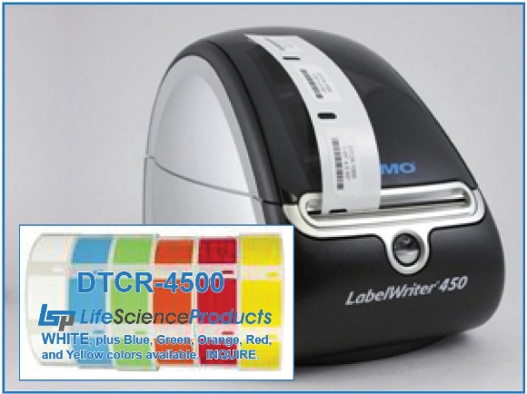 Picture of DT Cryo·Tags® for Direct·Thermal Printing, 1/2"diameter (13mm), 4000/roll (Mfgr DTCR-4500)