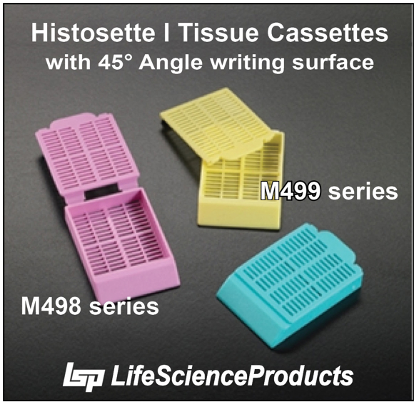 Picture of M498 series - HISTOSETTE® I Tissue Cassettes (45° writing surface)