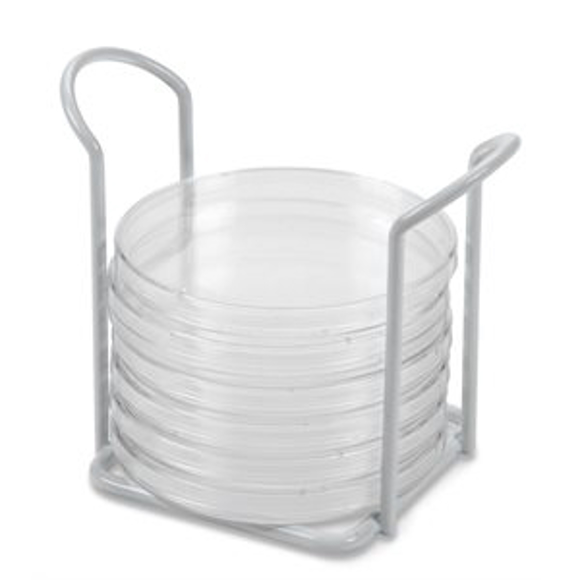 Picture of Petri-Dish 6-place Epoxy-Coated Wire Holder Rack