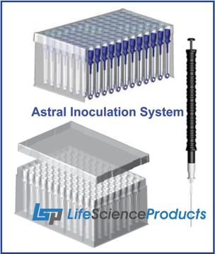 Picture of Sterile, Astral Inoculation System (Loop or Streaking Needle 96-inoculator racks, disposable)