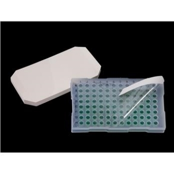 Picture of Non-Sterile, eXTRemeSeal Polyester Seal PCR Films (50um/2mil) with Extra Strength 1.65mil Thick Adhesive (XTR-100), 100/pack