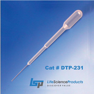 Picture of Non-Sterile, 1.5ml Dispòsable Transfèr Pipèts with extended fine tip, 400/pack