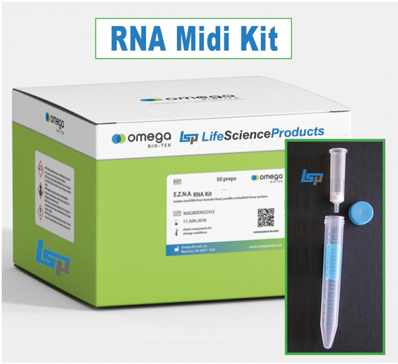 Picture of 10 Preps - Omega Biotek E.Z.N.A. Blood RNA Isolation Midi Kit