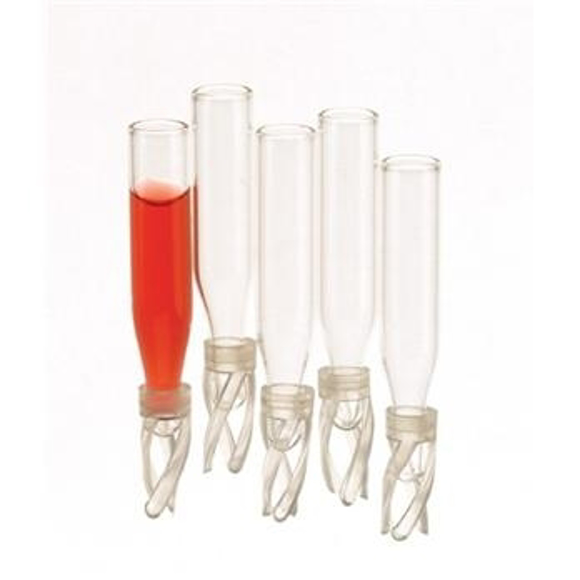 Picture of 6mm Polyspring Insert for Vials, 300µL, Polypropylene, Conical Base, with Graduation Marks, 100/pack