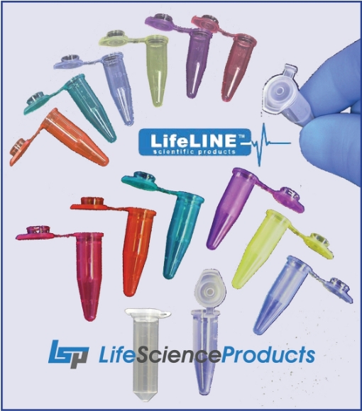 Picture of LifeLINE™ Microcentrifuge LabTubes with QuickSeal™ Hinged SnapCap