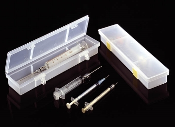 Picture of CONTAINER - Tamper-Evident 1-place Syringe Transport & Storage Containers, 50/case