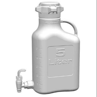 Picture of 5 Liter (1 Gallon) EZgrip™ Polypropylene Càrboy with Spigot (83mm Diameter ScrewCap)