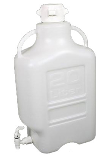 Picture of 20 liter (5 gallon) EZgrip™ Polypropylene Càrboy with Spigot (83mm diameter ScrewCap)